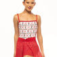 Candy Cane Court Helena Camisole Leotard