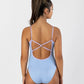 Girls Ariel Contrast Trim Camisole Leotard - IL140PC