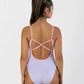 Girls Ariel Contrast Trim Camisole Leotard - IL140PC