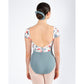 Alexandra Floral Print Cap Sleeve Leotard