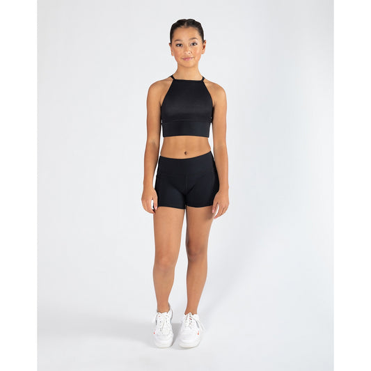 Girls Madison Pocket Short  - Black