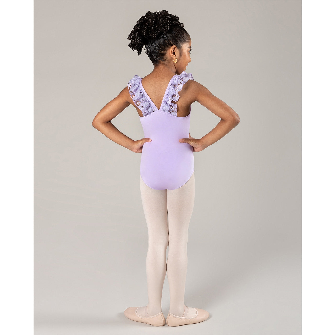 Girls Ruby Leotard with Flutter Detail - ICL38L