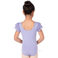 Girls Silhouette Mesh Flutter Sleeve Leotard - 4142