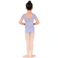 Girls Silhouette Mesh Crossover Back Leotard - 4145