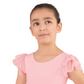 Girls Silhouette Mesh Flutter Sleeve Leotard - 4142