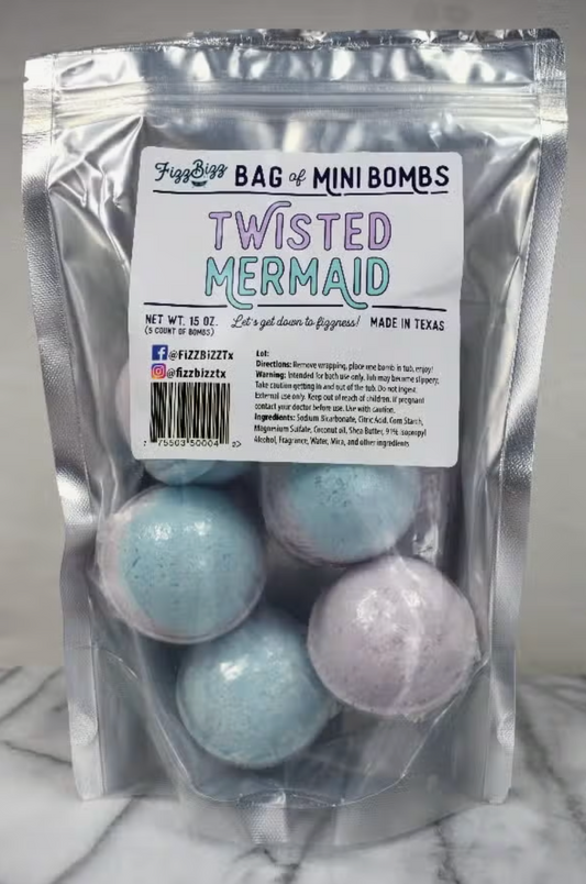 Twisted Mermaid Mini Bath Bombs