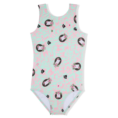 Kitty Bows Leotard - LE107