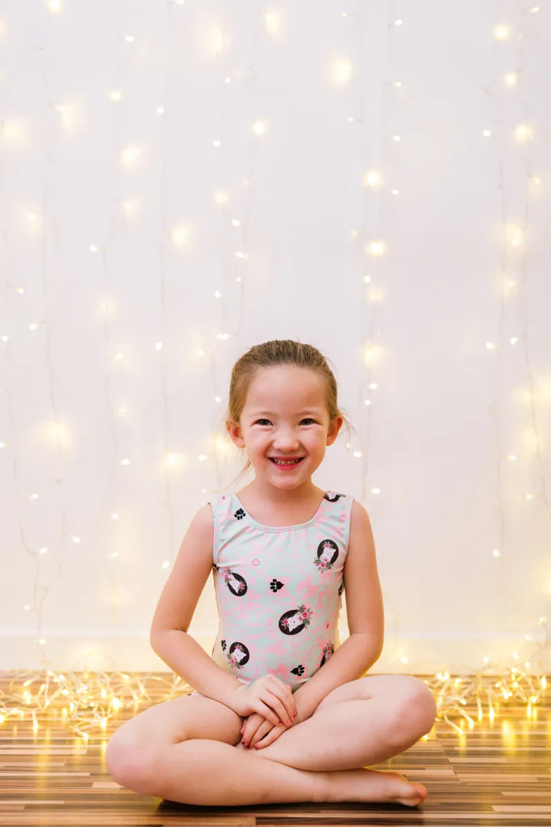 Kitty Bows Leotard - LE107
