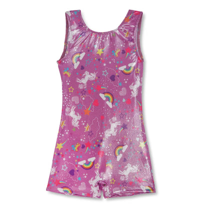 Sparkly Lavender Unicorn Playsuits - LE103