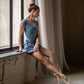 Leia Mesh Cap Sleeve Leotard