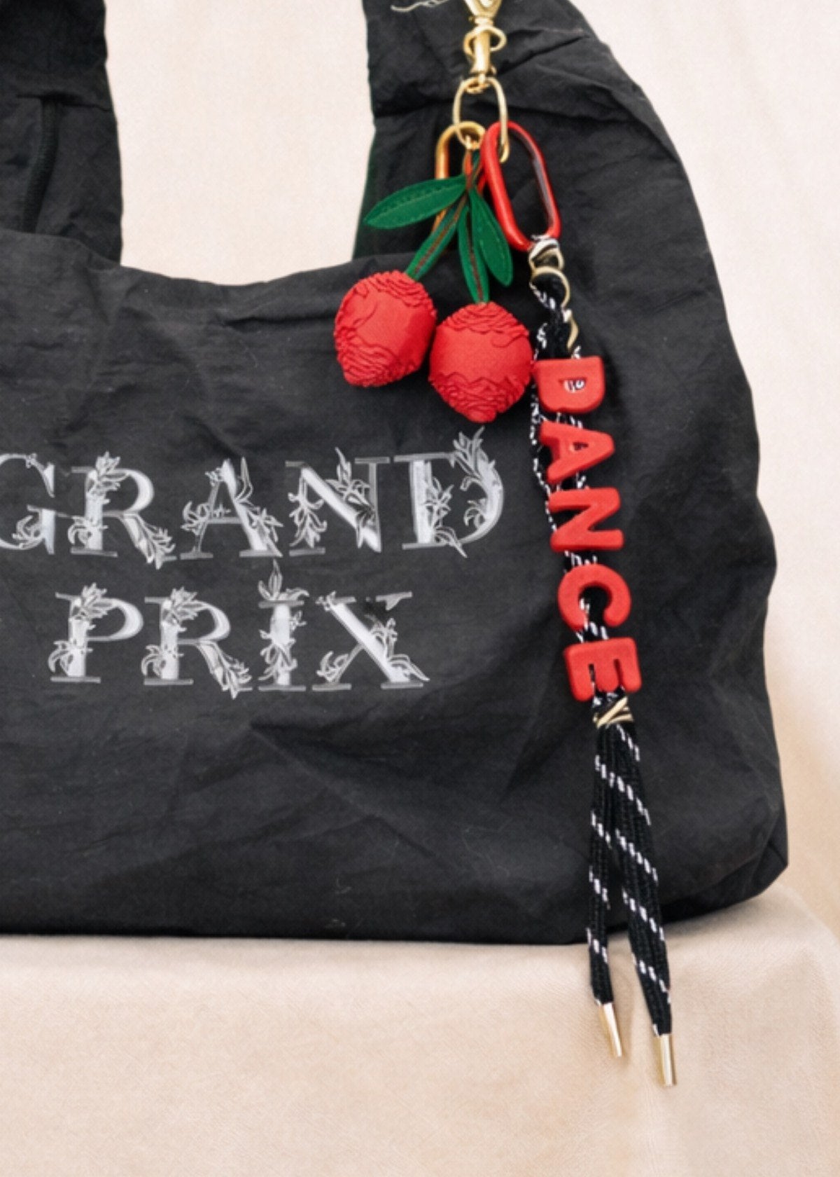 Bold Cherry Dancer Bag Charm