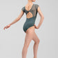 Leia Mesh Cap Sleeve Leotard