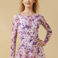 Mirali Endless Summer Floral Print Mesh Top