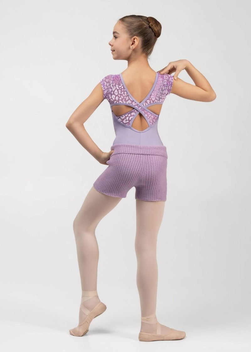 Girls Whoopi Knit Warm-up Shorts