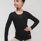 Girls Wilma Rib Warm-up Wrap Top