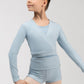 Girls Wilma Rib Warm-up Wrap Top