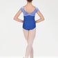 Girls Velvet Bodice Cap Sleeve Leotard - 3507