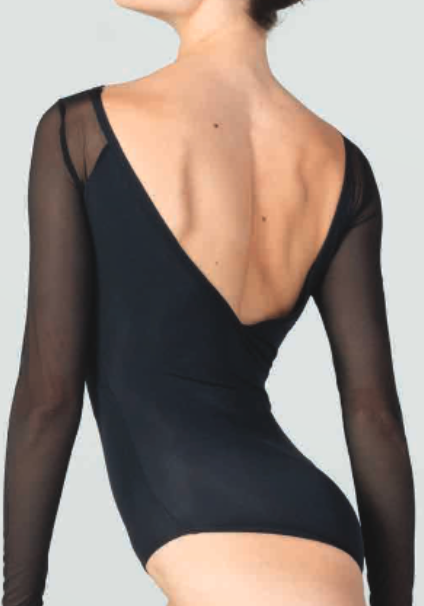 Mesh Long Sleeve Leotard - 360