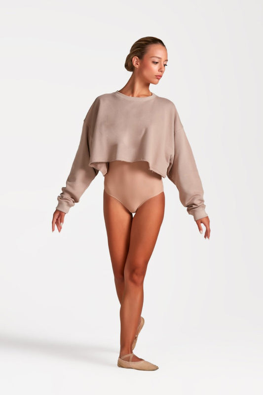Warm-up Crop Sweatshirt Top - WP006