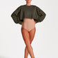Warm-up Crop Sweatshirt Top - WP006