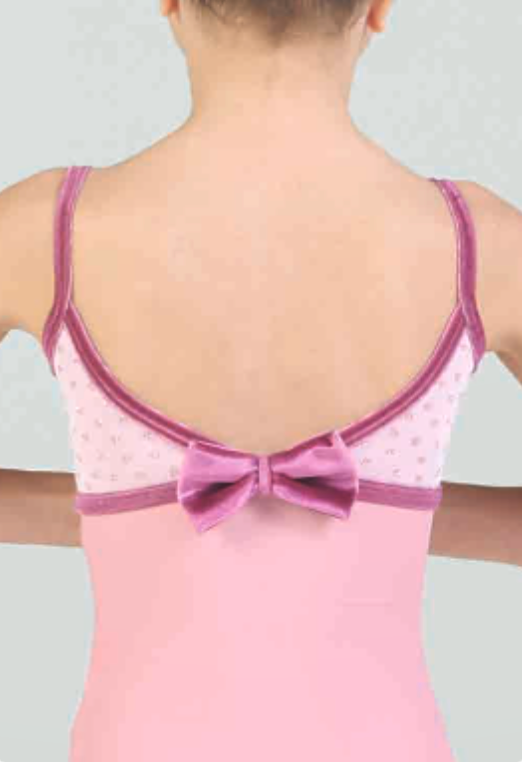 Girls Sparkle Mesh Camisole Leotard - 432