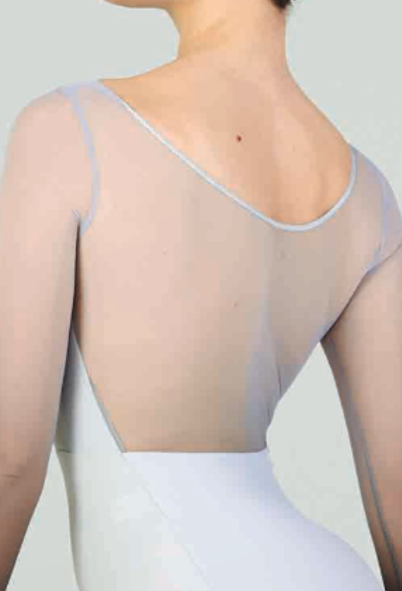 Ombre Mesh Long Sleeve Leotard - 411