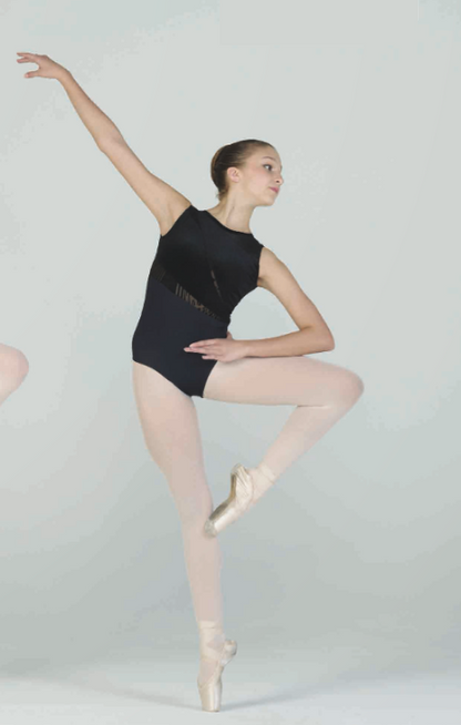 Asymmetrical Boatneck Tank Leotard - 407