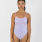 Girls Ariel Contrast Trim Camisole Leotard - IL140PC
