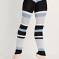 Heather Striped Long Legwarmers - 2048