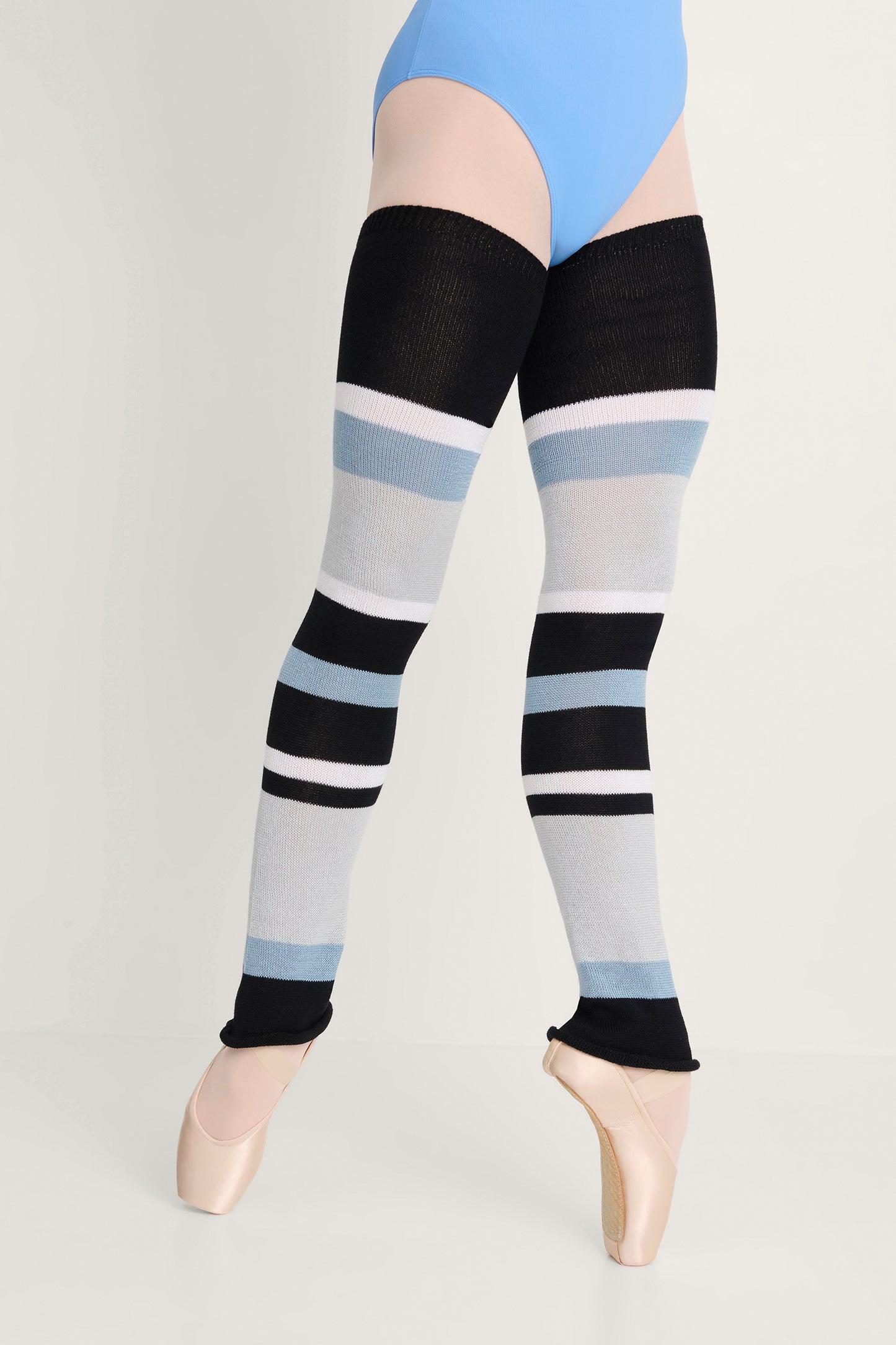 Heather Striped Long Legwarmers - 2048