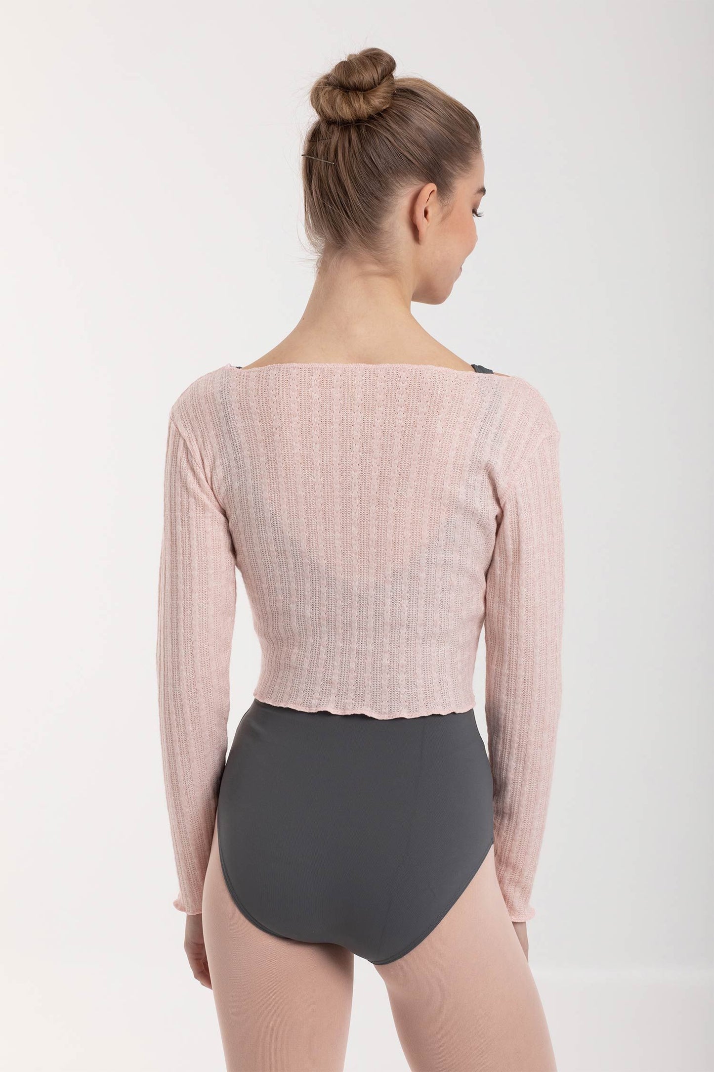 Brianna Gathered Long Sleeve Knit Top - 6598