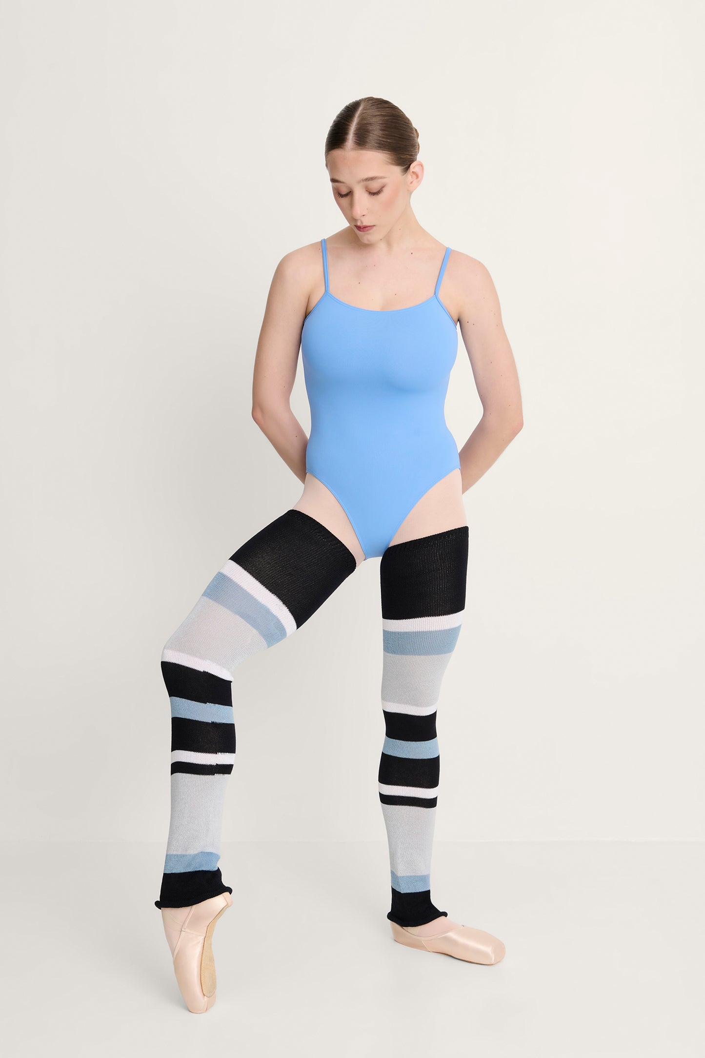 Heather Striped Long Legwarmers - 2048