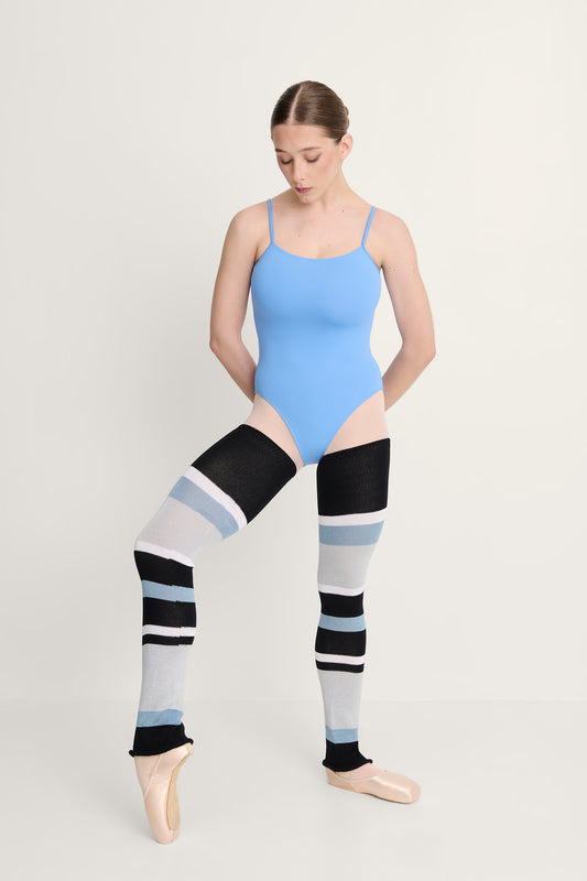 Heather Striped Long Legwarmers - 2048