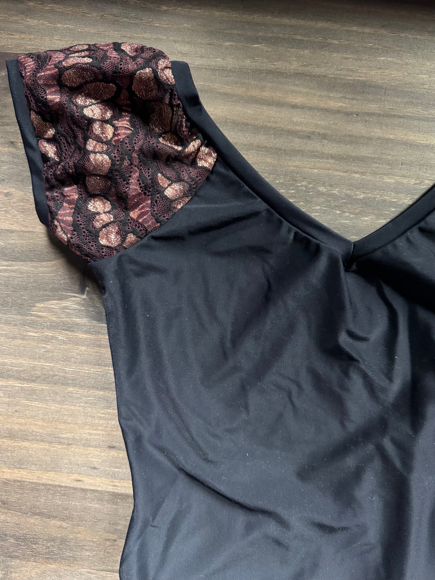 Jade Lace Cap Sleeve Leotard