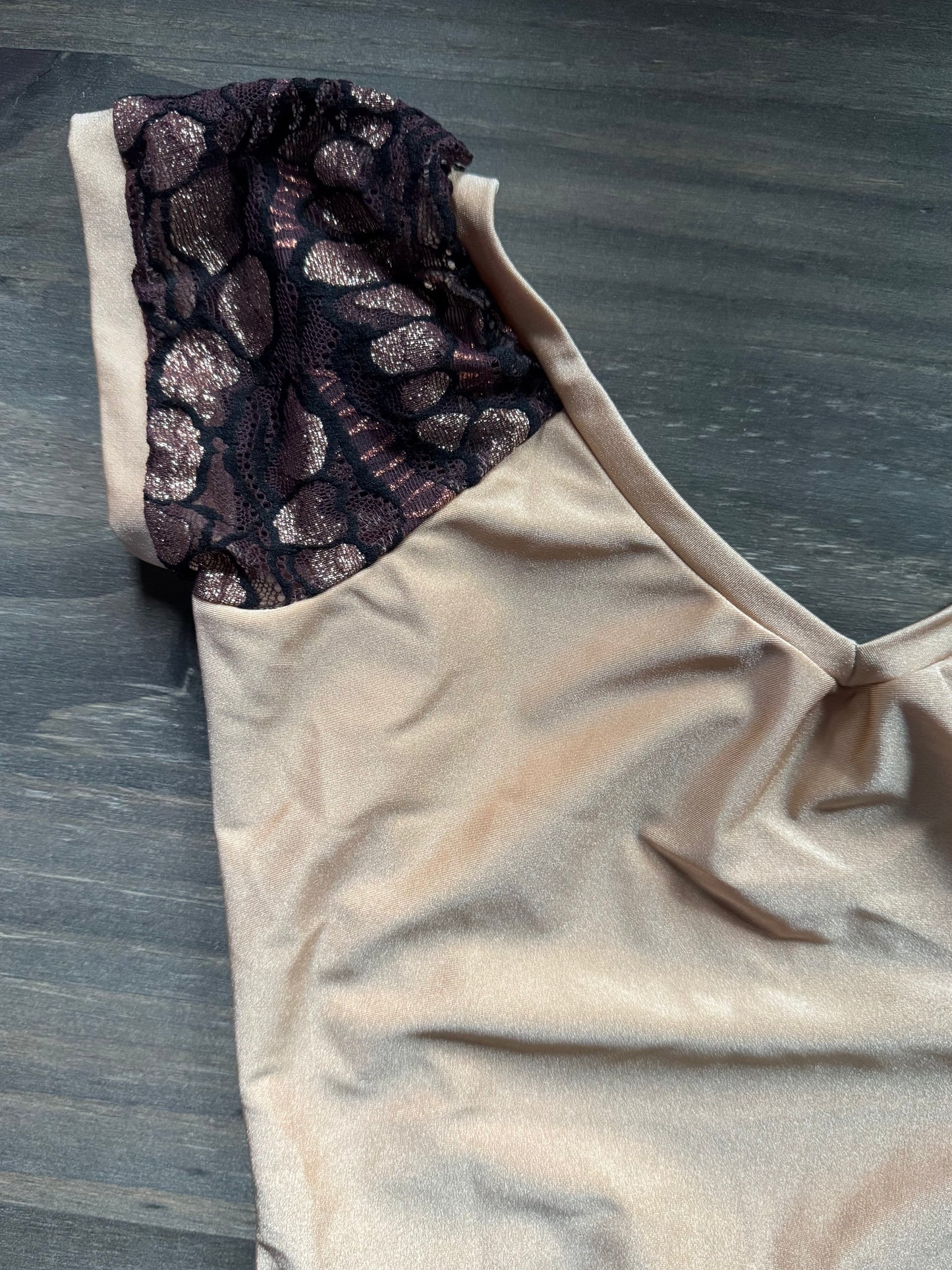 Jade Lace Cap Sleeve Leotard