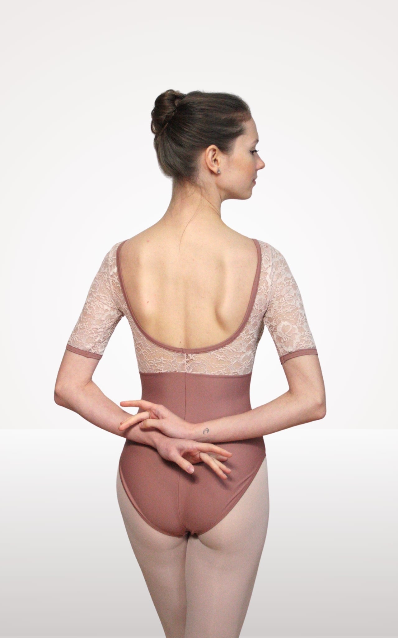 Letizia Lace Half Sleeve Leotard