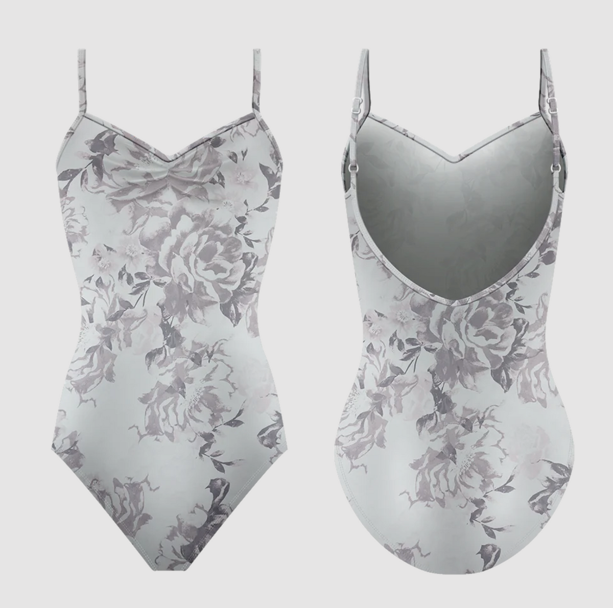 Maddie Adjustable Strap Camisole Leotard - Magnolia