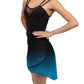 Hisae Ombre Long Wrap Skirt