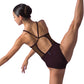 Hikari High Neck Leotard with Mesh Back - AL-M32