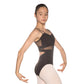 Mitzuko Double Camisole Leotard with Mesh Inserts - AL-M22