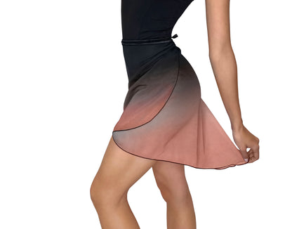 Hisae Ombre Long Wrap Skirt