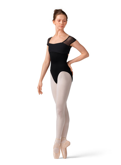 Open Back Cap Sleeve Leotard - M20001LM