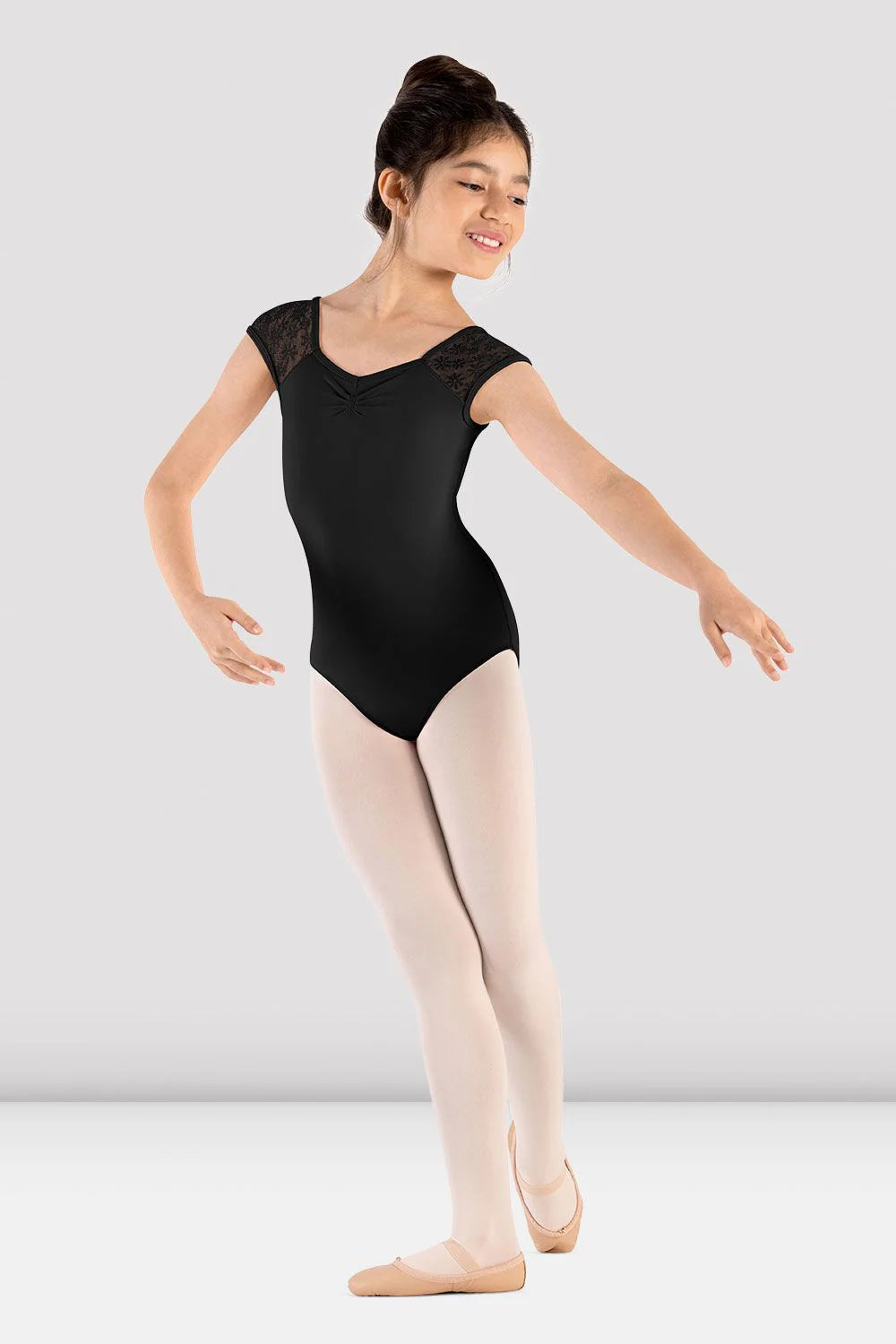 Girls Majesty Cap Sleeve Leotard - M1565C