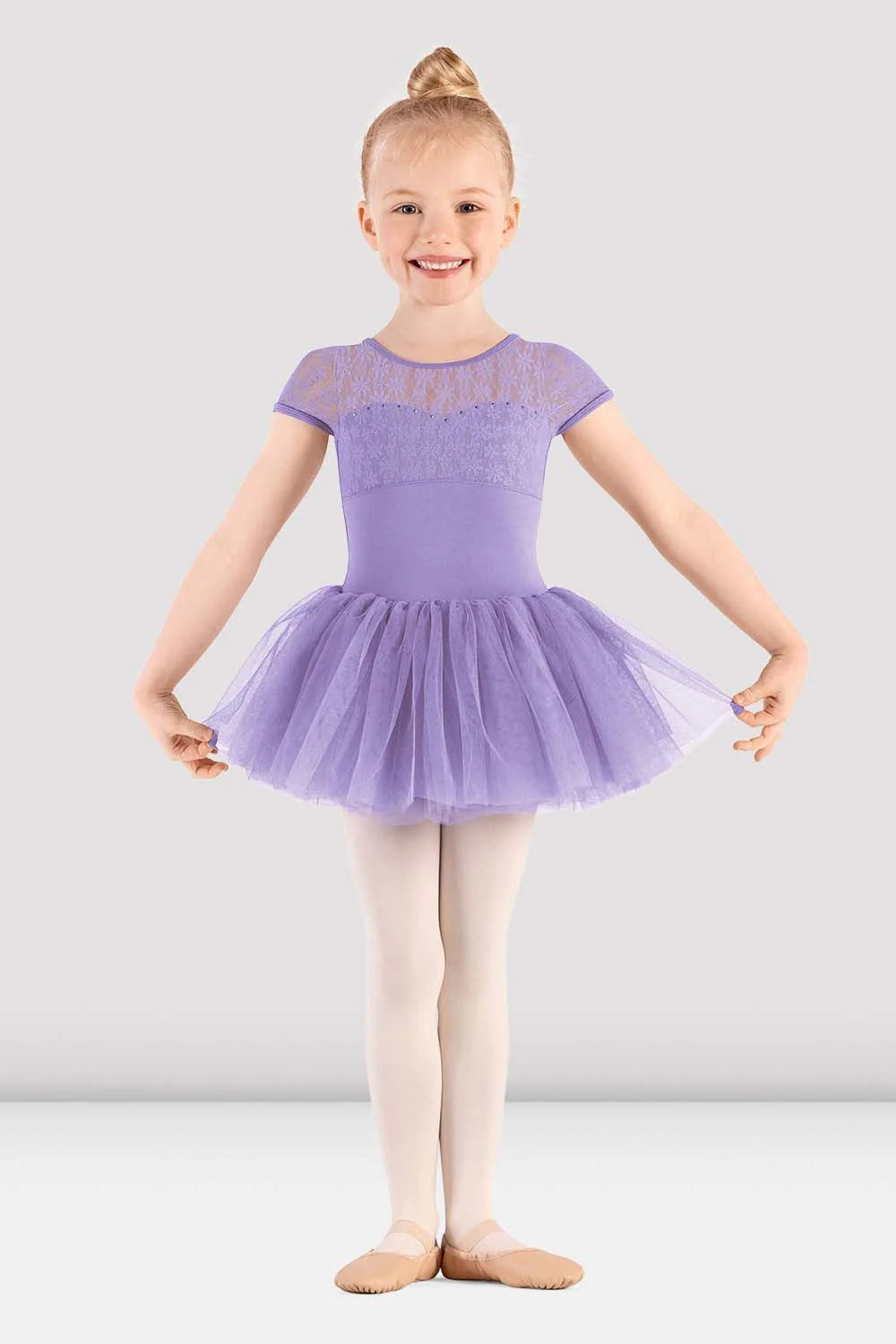 Girls Majesty Cap Sleeve Tutu Dress - M1564C