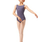 Girls Boatneck Tank Leotard with Strappy Back - M487C