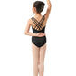 Girls Boatneck Tank Leotard with Strappy Back - M487C