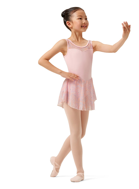 Girls Leotard with Attached Skirt - M1086C