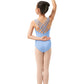 Girls Boatneck Tank Leotard with Strappy Back - M487C