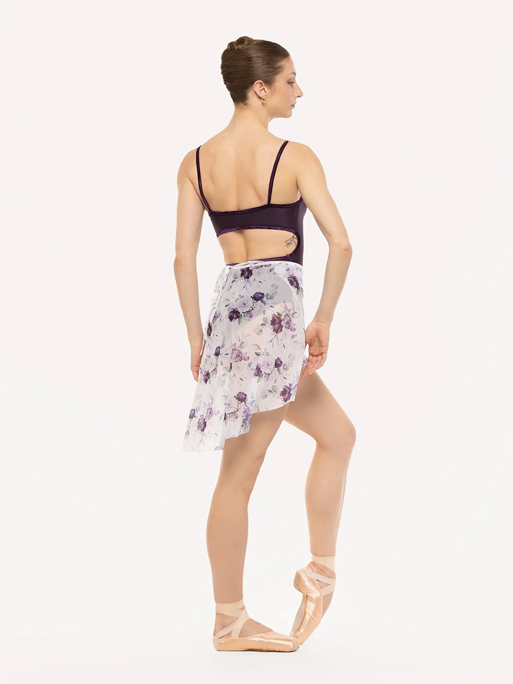 Vienna High Low Wrap Skirt - Moonlit Garden