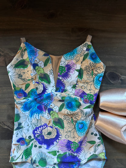 Girls Little Charlotte Camisole Leotard - Limited Edition Prints - DAD1930/1LPN